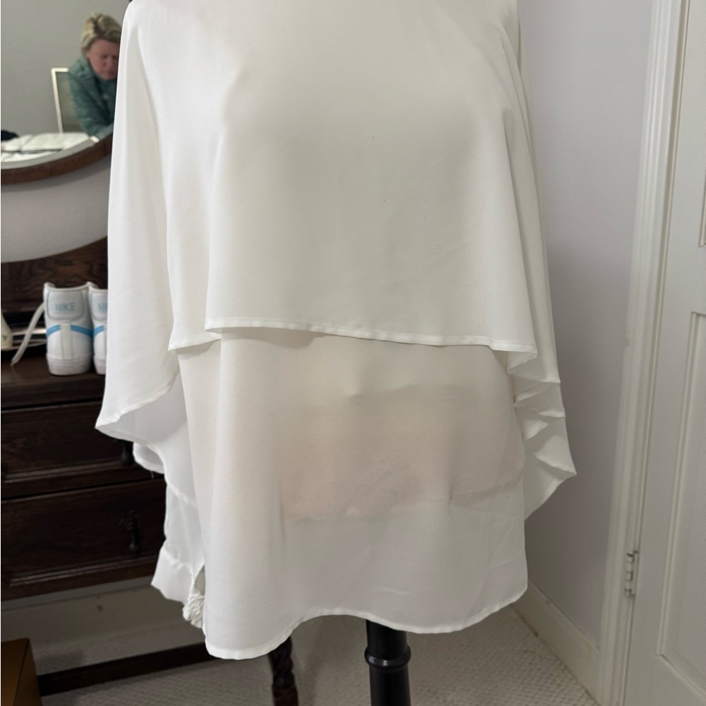 Joseph Ribkoff White Layered Top
